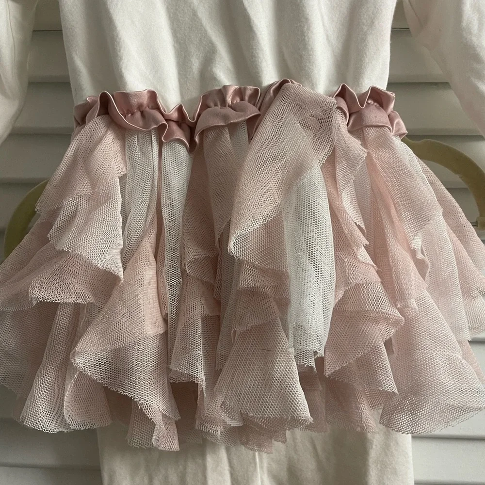 Miniclasix Tutu Pant Set W/Back Bow Detail Excellent Condition.Size 6M
